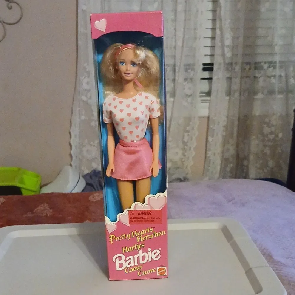 Barbie Pretty Hearts Doll with Pink Outfit